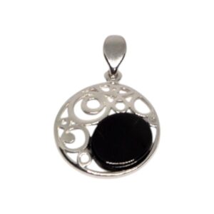 COLGANTE AZABACHE ESPIRALES AG